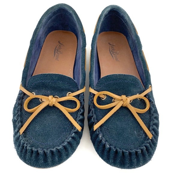 navy blue moccasins womens